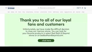 Bed Bath & Beyond Shuts Down Harmon Website, All Harmon Stores in Full Liquidation