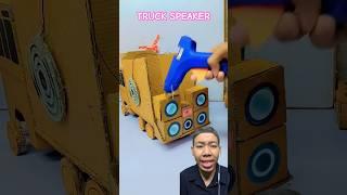 TRUCK SPEAKER KARDUS SOUND SYSTEM!!?#reaction #funny #dj #djtruck #automobile #shortsfeed
