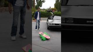 Behind the scenes of how I made the hoverboard float on a budget. #delorean #backtothefuture