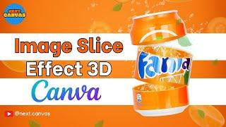 3D Image Slice Effect in Canva | Easy Tutorial #canva #sliceeffect