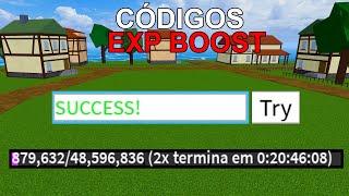 NOVO CÓDIGO + TODOS OS 26 CÓDIGOS ATUALIZADOS DE EXP DO BLOX FRUITS (Roblox)