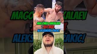 MAGOMED ANKALAEV JUST BEAT ALEKSANDAR RAKIC BUT IT WAS A VERY CLOSE FIGHT!#trending #youtubeshorts