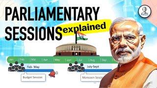 Sessions of Parliament | Indian Polity for UPSC