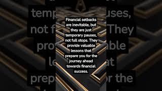 Financial Setbacks: Pauses, Not Stops on Success Road