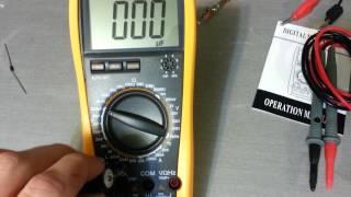 Vichy VC9808+ Digital Multimeter Preliminary Review - Very Short & Incomplete Review