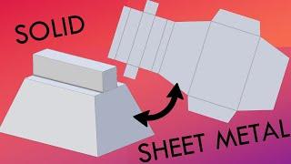Alibre- All about Convert to Sheet Metal