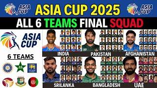 Asia Cup 2025 | All Teams Final Squad | All Teams Full And Final Squad For Asia Cup 2025 | Asia Cup