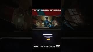 tecno Spark go 2024 Vs realme narzo 20 in free fire  #trending #freefire #viral