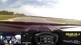 Lap record Navak track day Andrej Kulundzic, GT3RS, 01:21.019