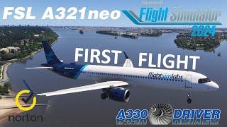 The FSLabs A321neo is AMAZING - FIRST FLIGHT from the FACTORY | Real Airbug Pilot