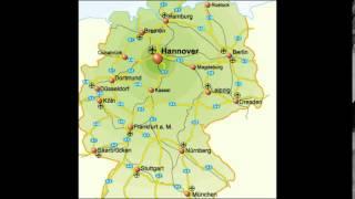 Germany Map with cities