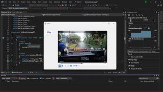 How to play a video in visual studio windows form application 2022