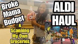 Aldi Haul - Broke Mama Budget & Scanning My Own Groceries  10/26/22