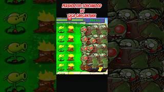 *PEASHOOTER+TORCHWOOD VS GIGA GARGANTUAR*#shorts #short #pvz #youtubeshorts #shortvideo #pvzfusion
