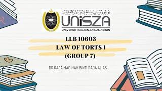 LAW OF TORTS I Group 7