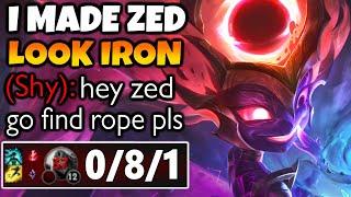 I beat this Zed OTP so hard his team started raging at him | Challenger Zoe