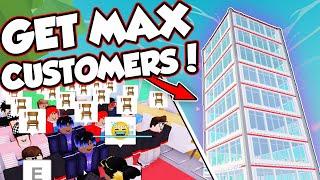 HOW TO GET MORE CUSTOMERS AND MONEY in ROBLOX MY RESTAURANT - #1 BEST DESIGN