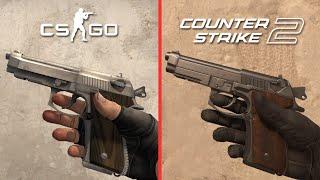 CS:GO vs CS2 (All Weapons)