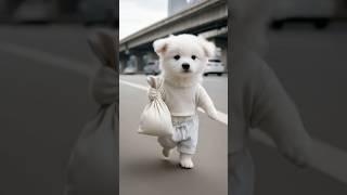 poor dog is mocked by is friend for  not having a pleasure to stay...