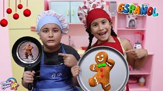 MARIA CLARA ES COCINERA POR UN DÍA Y PREPARA GALLETAS DE NAVIDAD PARA PAPÁ NOEL