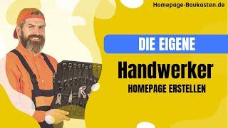 Tutorial: Eigene Homepage für Handwerker erstellen