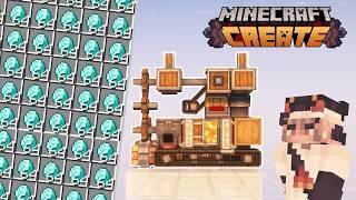 How to Make A DIAMOND FARM In The Create MOD! | Create Mod Block-by-Block TUTORIAL