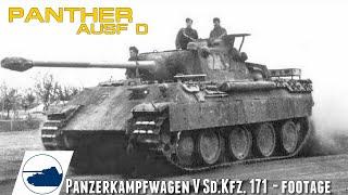 Rare WW2 Panther Ausf.D footage - Panzerkampfwagen V.