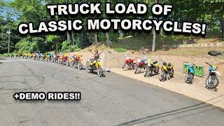 TRUCK LOADS OF MOTORCYCLES ARRIVED! OUR BEST DAY EVER!!