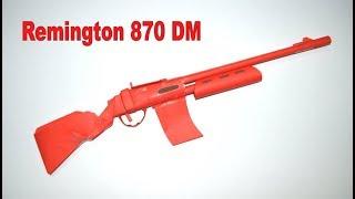 How to make a paper gun - Remington 870 DM - origami