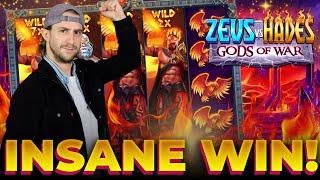 ZEUS VS HADES RETURNS WITH A INSANE BIG WIN (MAX WIN?) 