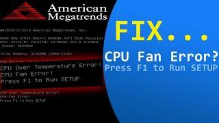 How to Fix CPU Fan Error in Asus Motherboard