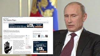 Путин обратился к американскому народу