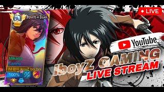 iboyZ MIKASA CHILL CHILL LIVE - MLBB  #iboyzgaming #mlbb #fanny #fannymontage #tiktok #AOT #mikasa