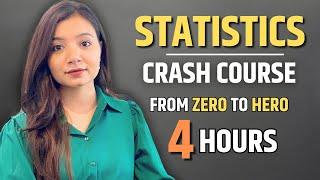 Complete STATISTICS for Data Science | Data Analysis | Full Crash Course