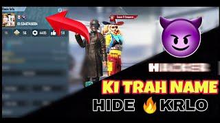 Name Hide in Pubg | Name Hide Kaise Kare | How To Hide Name in Pubg | Kamal Gaming