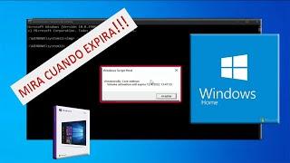 Cómo ver cuándo expira Windows