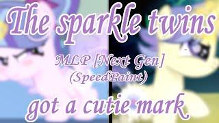 MLP [Next Gen] The sparkle twins got a cutie mark (SpeedPaint)