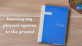 Burning my Planner System to the Ground | Hobonichi Feelings