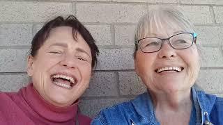 Goofing off with Marleen of Dixie Quilters