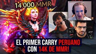 el PRIMER CARRY PERUANO con 14K MMR se enfrentó a los jugadores MAS SKILLEADOS de Europa