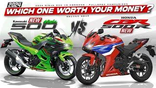2024 Kawasaki Ninja 500 vs Honda CBR500R  ┃ Battle of the Budget Sportbikes!