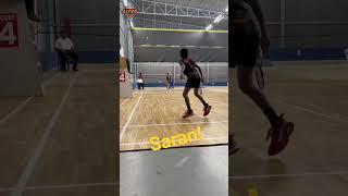 Saran s Speed and stroke play got the better of Noman! #badminton#viral #shortvideo#trending#short