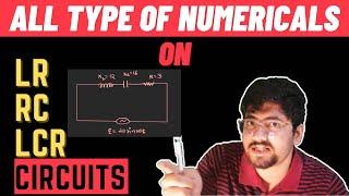 ALL TYPES OF NUMERICALS ON LR,RC,LCR CIRCUITS |EASY EXPLANATIONS BY PHASOR METHOD | JEE MAINS|BITSAT