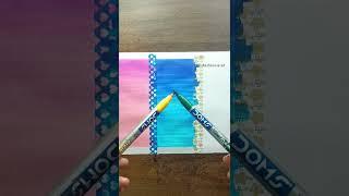 Easy Painting with DOMS brush pen  #shorts #art #craft #drawing #crafts #satisfying