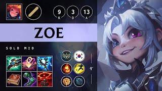 Zoe Mid vs Jayce: Dominating - KR Challenger Patch 14.24