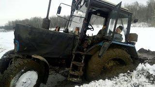 ТРАКТОРЫ ПО БЕЗДОРОЖЬЮ !!! Большая подборка с тракторами NEW! COMPILATION OF STUCK TRACTOR