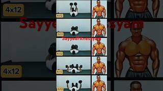 dumbel Chest workout Home and  gym #fitness #motivation #sports ️‍️️‍️