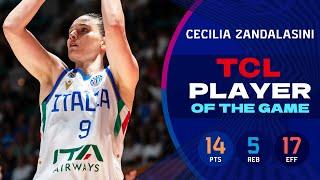 Cecilia Zandalasini (14 PTS) was Italy's stand-out player in triumph over Slovenia #EuroBasketWomen