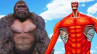 KING KONG vs Armin Colossal Titan (Attack on Titan)