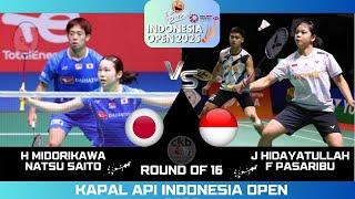 AMAZING MIDORIKAWA/SAITO (JPN) vs HIDAYATULLAH/PASARIBU (INA)[XD]R16 | Indonesia Open 2025 Badminton